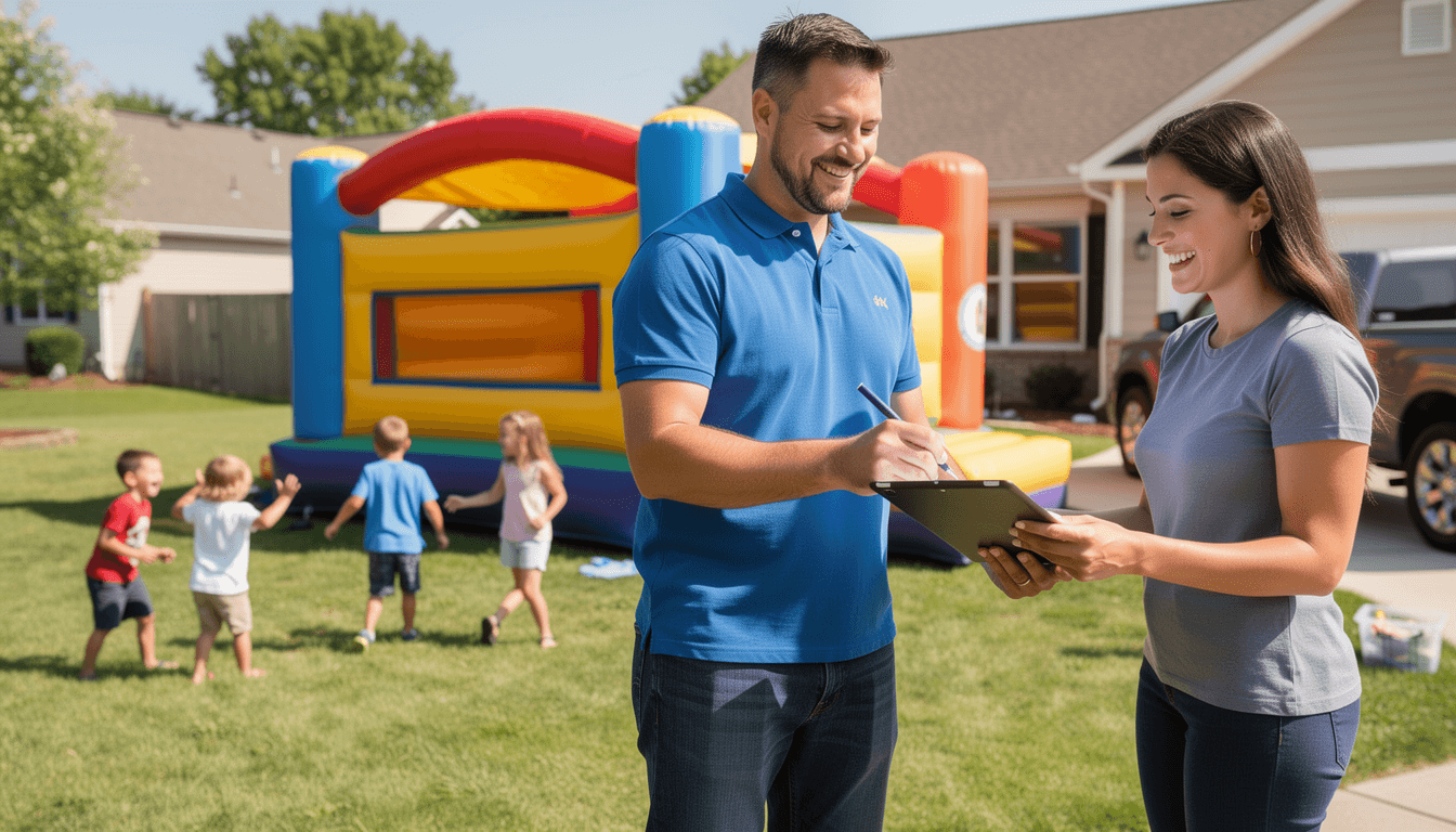 Bounce House Rental management with LayCor