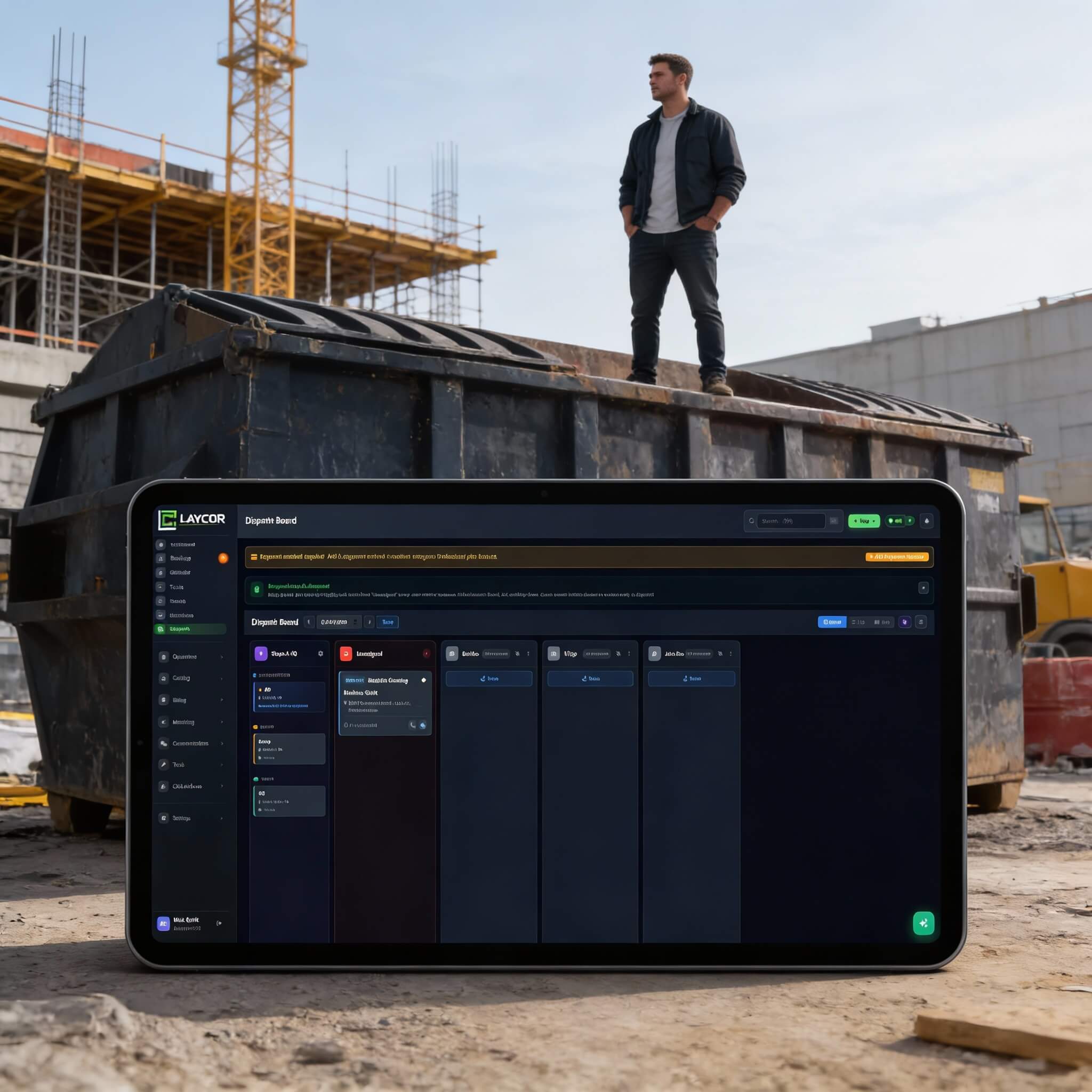 Dumpster Rental management with LayCor